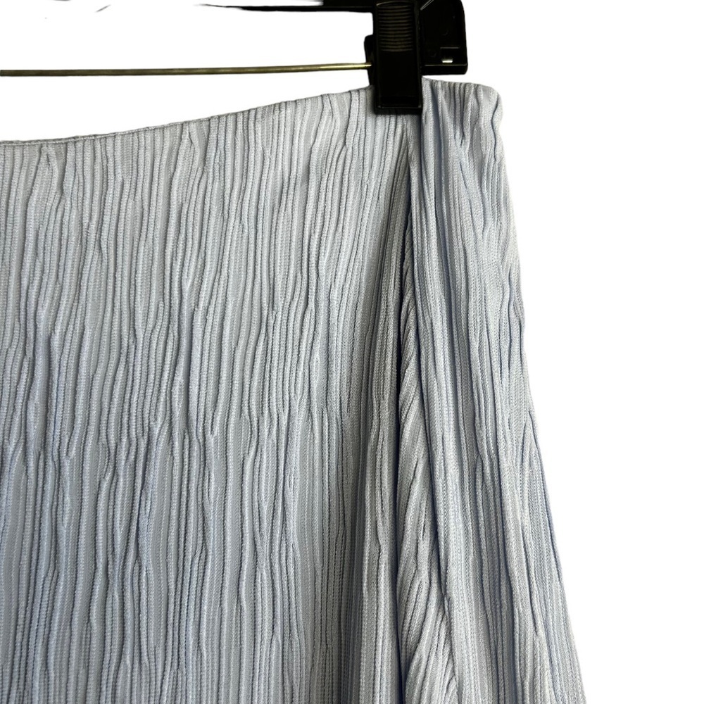 NWT M.M. LaFleur Willoughby midi Skirt Pleat Jersey light blue Size 8 - Picture 9 of 9
